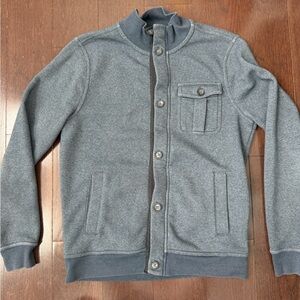 Banana Republic Blue/Gray Button-Up Sweater